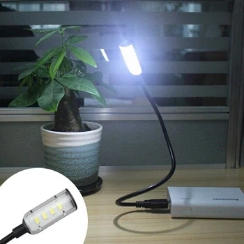 

Flexible Ultra USB Lamp Gadget Bright Mini 4 LEDS USB Light Computer LED Lamp For PC Laptop Computer Convenient for reading