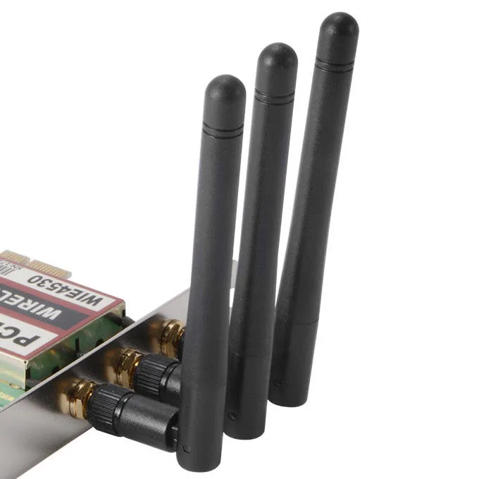 2.4G/5Ghz Wireless 450Mbps PCI-E Card WiFi Network Antenna LAN Ethernet AC990