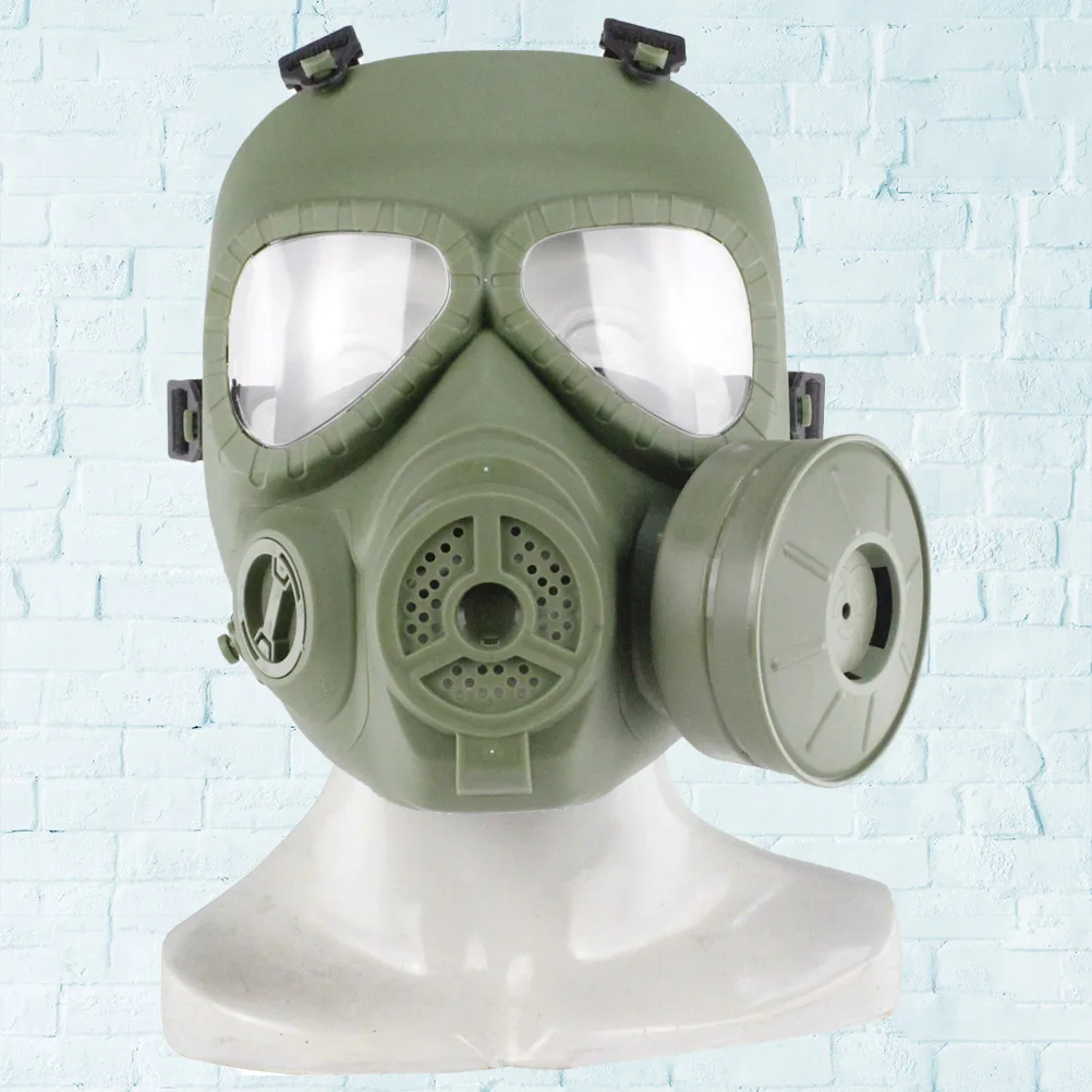 1 шт. двойные картриджи Анти-туман полное лицо респиратор Маска дыхательная маска для военной наружной CS игры протектор