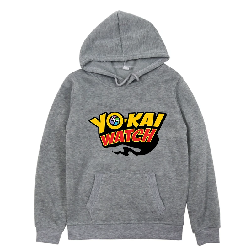 Фиолетовый Yo Kai watch/Детские толстовки с капюшоном для мальчиков и девочек, свитер, зимняя одежда, хлопковая одежда для маленьких мальчиков с героями мультфильмов - Цвет: Фиолетовый