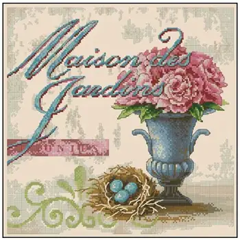 

Flower and egg patterns Counted Cross Stitch 11CT 14CT DIY wholesale Chinese Cross Stitch Kits Embroidery Needlework Set