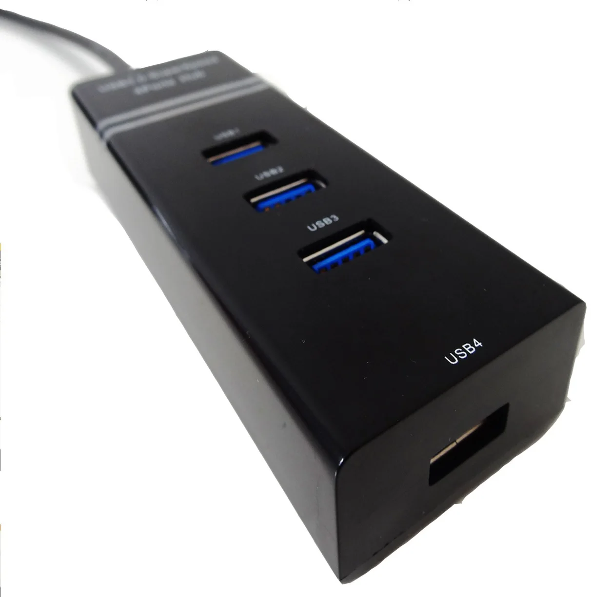 

Ao lan tuo 4-Port USB3.0 Hub Speed Cable Seperater Multi-Port USB3.0 with Power Supply Black And White with Pattern