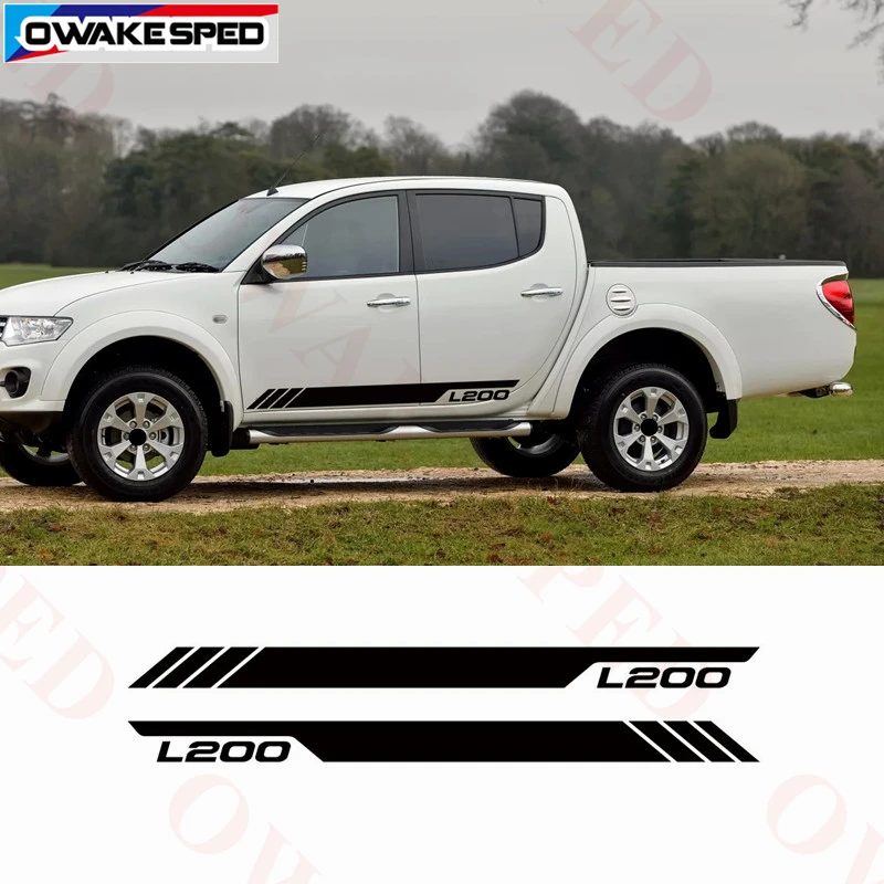 Стикер для автомобиля Mitsubishi L200 2011 2019 наклейки наружных и внедорожных дверей
