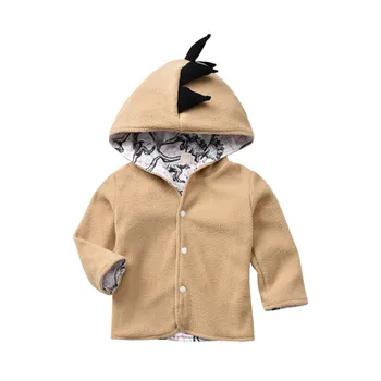 

1-5 Years Baby Boys Coats Spring Autumn Clothing Toddler Kids Baby Boy Dinosaur Hooded Coat Jacket Boys Hoodies Outwear Clothes