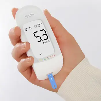 

Xiaomi original IHealth Blood Glucose Meter W Test Strips Lancets Smart Blood glucose detector LCD With Backlightith