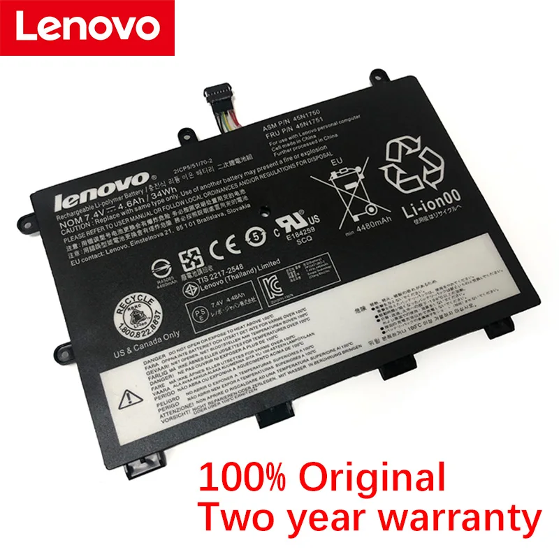 Оригинальный аккумулятор для ноутбука Lenovo ThinkPad Yoga 11E 45N1750 45N1748 45N1749 SB10J79001 20D9A008CD 7 4 В
