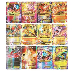 Cartes de Collection Pokemon, 100 pièces, cadeau d'anniversaire pour enfants, jeu d'échecs et de combat, stratégie intelligente 