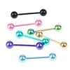 7 Pcs/set Tongue Piercing Stainless Steel Piercing Tongue Rings Bars Girls Tongue Piercing Industrial Barbells Quality Body Ring ► Photo 3/6