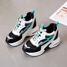 Новинка; модная весенняя прогулочная обувь на толстой подошве; женские спортивные кроссовки; женская обувь; Женская E15-14