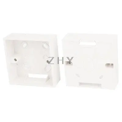 

2PCS White PVC Surface Mount Wallplate One Gang Pattress Back Box