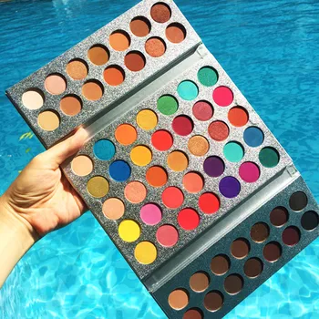 

Eyeshadow Palette Makeup Waterproof High Pigment With Label Vegan Professional 63 Colors