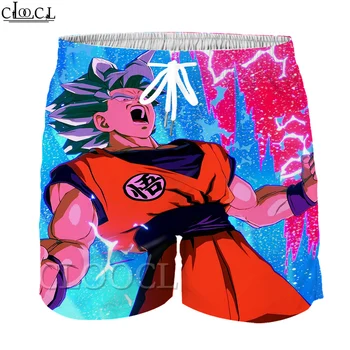 

CLOOCL Japanese Anime Dragon Ball Z Goku 3D Print Pants Shorts Summer Beach Shorts Cartoon Summer Boy Girl Short Pants