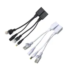 Kit de séparateur d'injecteur RJ45, câble adaptateur POE, bande blindée, puissance Passive sur Ethernet 12 48v, synthétiseur