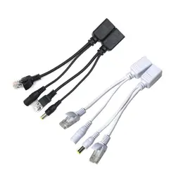Kit de séparateur d'injecteur RJ45, câble adaptateur POE, bande blindée, puissance Passive sur Ethernet 12 48v, synthétiseur 