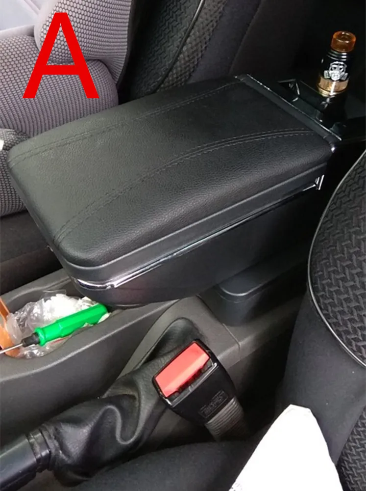 Для Защитные чехлы для сидений, сшитые специально для Toyota Corolla подлокотник коробка центральный хранить содержимое коробки с подстаканником пепельница изделия для украшения тортов с интерфейсом USB - Название цвета: A black black line