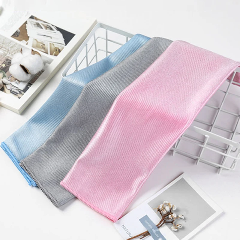 

No Trace Absorbable Soft Microfiber No Lint Window Car Rag Cleaning Towel Kitchen Cleaning Cloth Wipes Wipe Glass Cloth 30*30cm