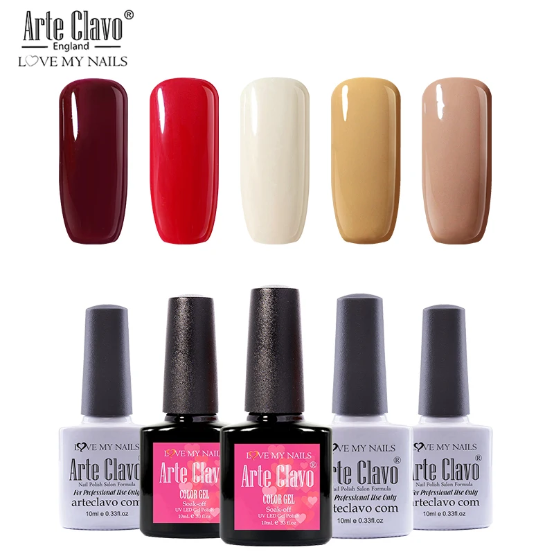 10ml-zh22 E Clavo 3 шт./компл. Гель-лак набор для ManicureSemi постоянного лаки для ногтей замочить от УФ-светодиодный ногти гель лак для ногтей маникюр - Цвет: 10ml-zh22