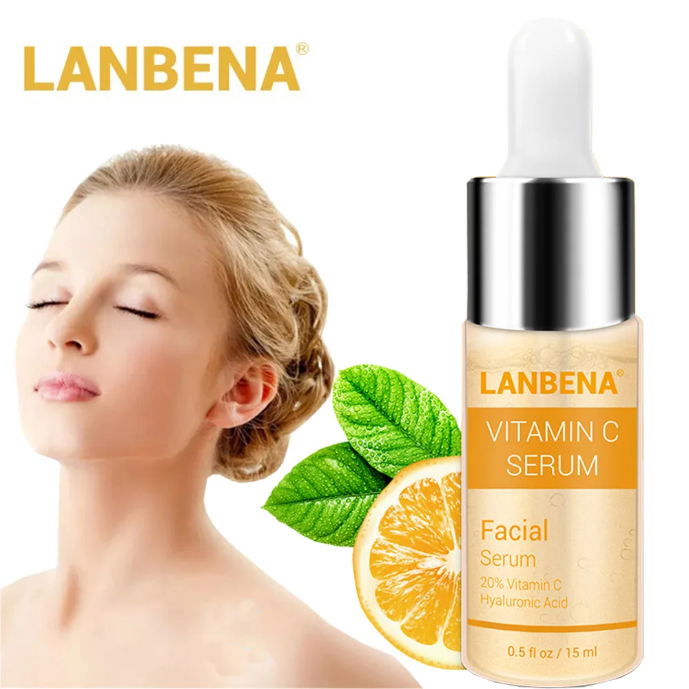 LANBENA Vitamin C Whitening Face Serum Essence Liquid Removing Dark Spots Freckle Speckle Fade Dark Spots Anti-Aging Skin Care LANBENA Vitamin C Whitening Face Serum Essence Liquid Removing Dark Spots Freckle Speckle Fade Dark Spots Anti-Aging Skin Care