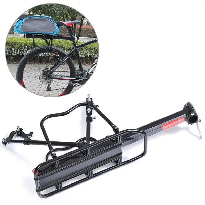 MTB велосипед задняя полка велосипедный задний багажник крепящийся за сиденье переноска велосипедная задняя стойка алюминиевый сплав Аксессуары для велосипеда