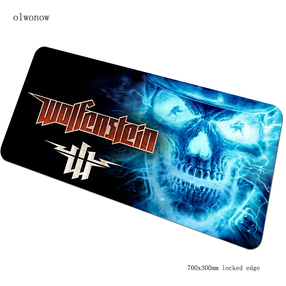 Wolfenstein коврик для мыши геймер locrkand 700x300x2 мм notbook коврик для мыши игровой коврик для мыши esports лучший коврик для мыши PC Настольный коврик