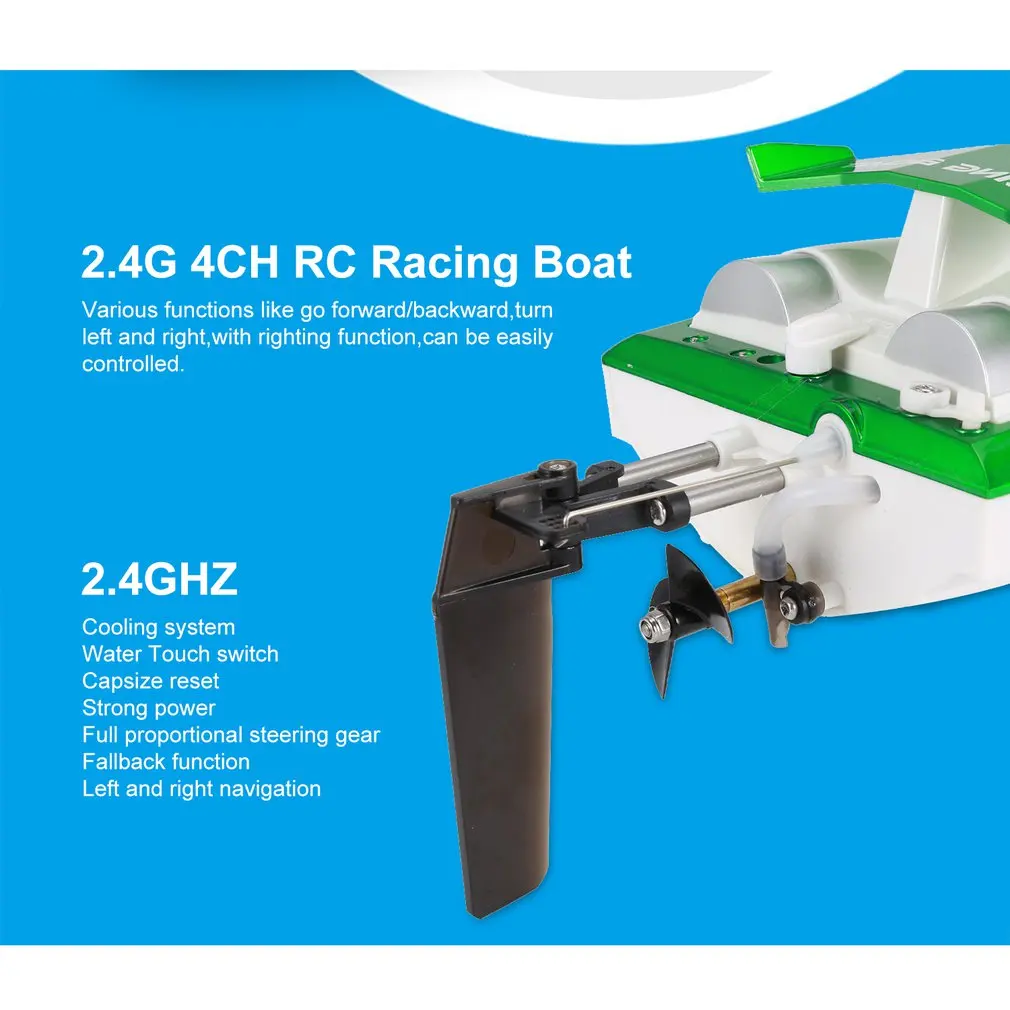 New Feilun FT009 2.4G 4CH Water Cooling RC Racing Boat 30km/h Super Speed Electric RC Boat Toy Remote Control Boats New Feilun FT009 2.4G 4CH Water Cooling RC Racing Boat 30km/h Super Speed Electric RC Boat Toy Remote Control Boats