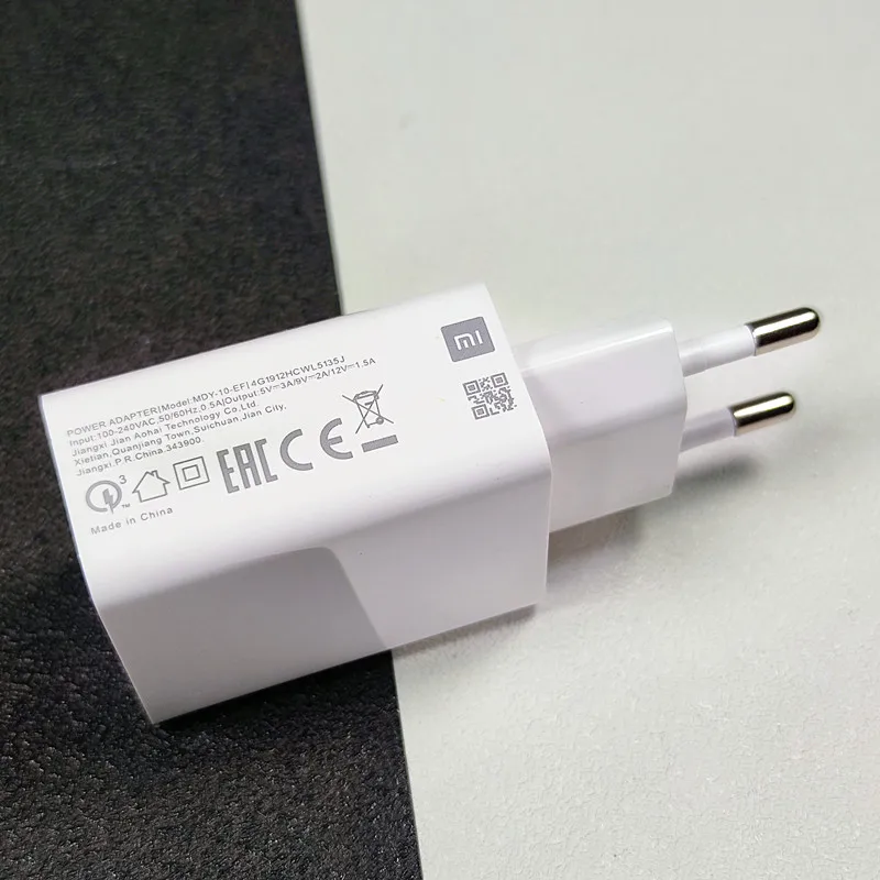 Xiaomi mi6 Fast Charger 18W QC3.0 Power Adapter USB Type C Cable For Mi 9se 8 lite se 6 9T A1 A2 Redmi Note 7 8  9s K20 k30 Pro usb c fast charge Chargers