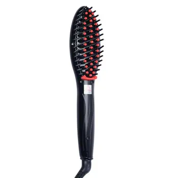 

Electric Comb Hair Straightener Straight Hair Comb Straight Hair Artifact Electric Plywood Ceramic Hairdressing Tools