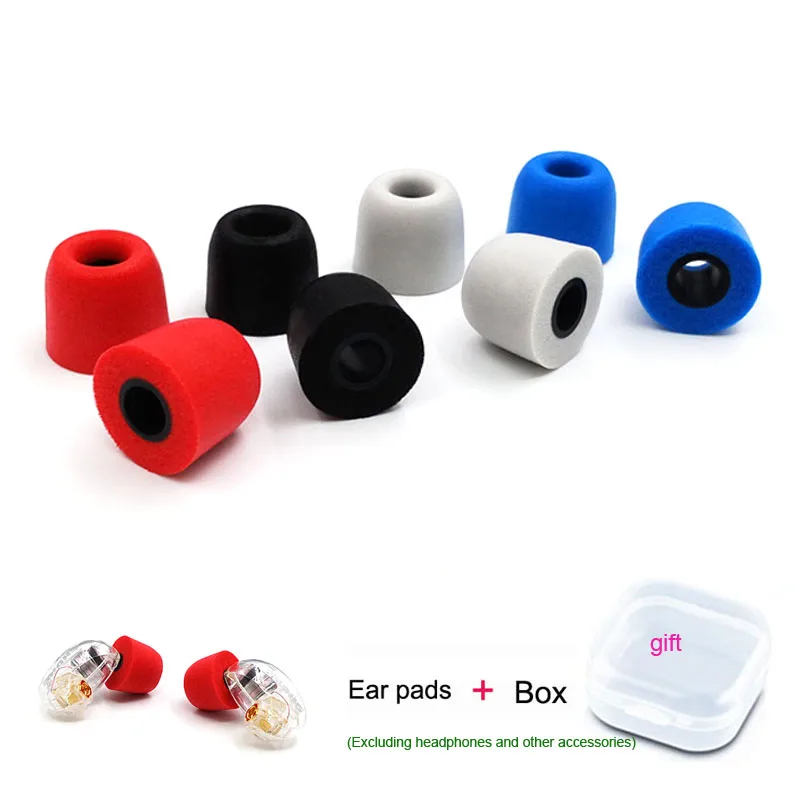 3Pair 메모리 폼 팁 이어 패드 T400 4.9mm 이어 버드 이어폰 소음 차단 향상된베이스 느린 리바운드 스폰지 패드