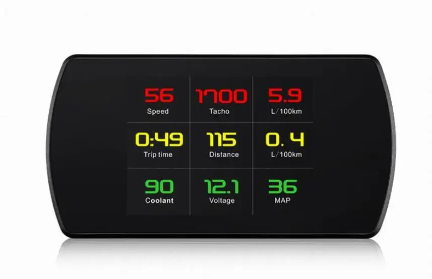OBD2 Спидометр лобовое стекло Projetor P12 5,8 TFT OBD Hud Дисплей поддержка OBD2 и EUOBD порт автомобиля
