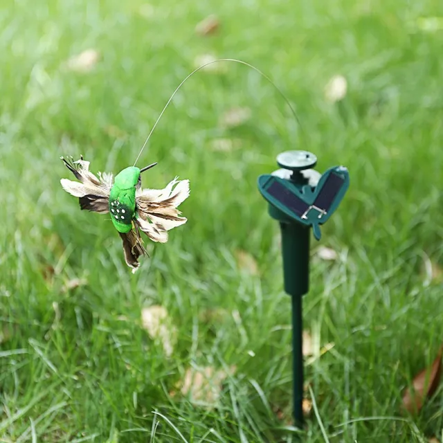 1 db Műanyag Napenergia -Hajtású Pillangó Madár Napraforgó Udvar Kerti Dekoráció Pillangók Kolibri Dísz Tét - Image 4