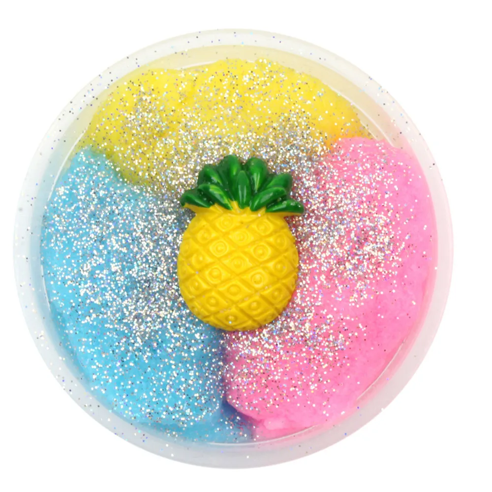 Colorful Mixing Cloud Cotton Candy Slime Fluffy Polymer Anti Stress Slime Sludge Cotton Mud Toy Toys For Children #A