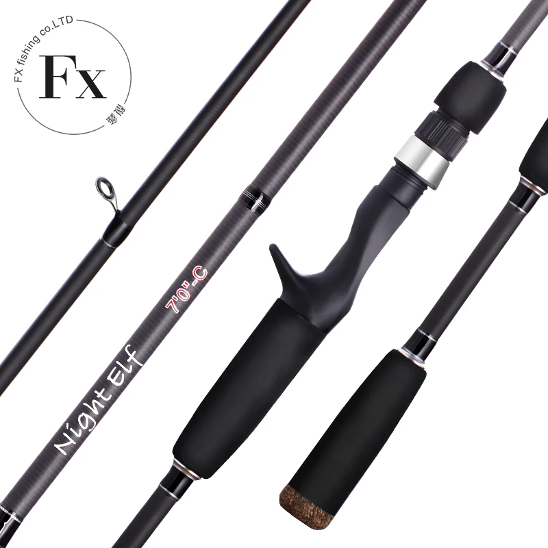 FX Spinning Casting Fishing Rod Perigee 3 Section Travel Ultra Carbon MF spinning fishing fish 2.1m 2.4m black Lure Rod