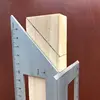 Multi-function angle ruler Measuring Ruler Aluminum Woodworking Scriber T Ruler Multifunction 45/90 Degree Angle Ruler 1