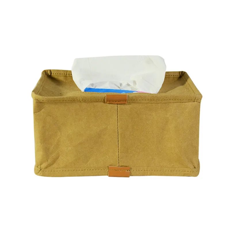 

Customizable Customized Logo Kraftpaper Paper Extraction Box Storage Box Logo Pattern Export the United Kingdom America Anti-Tea
