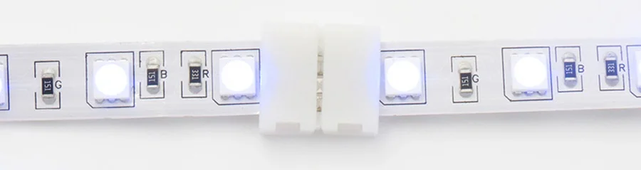 2835 5050 LED Strip Connectors 2pin 8mm  2pin 10mm  4pin 10mm Free Welding Connector 5pcslot for strip to strip connection (4)