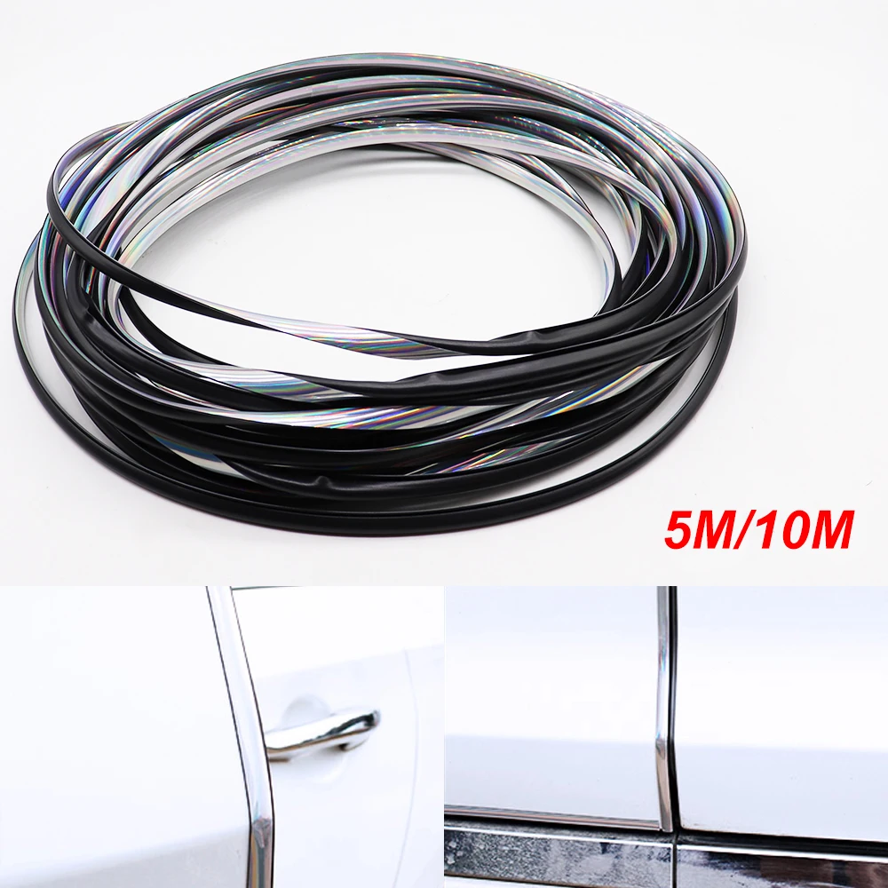 

5/10M Anti-collision Strip Car Door Protector Car Universal Door Edge Anti-scratch Safety Seal Rubber Protection Styling Molding
