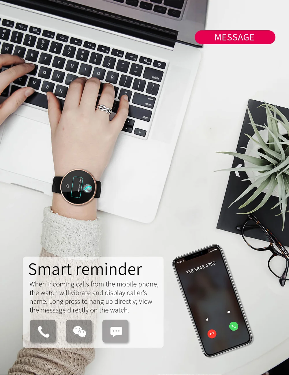 Новые Bluetooth Смарт-часы для женщин монитор сердечного ритма фитнес-трекер IP67 водонепроницаемые спортивные часы фитнес-трекер для Android IOS