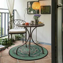 Круглый геометрический Коврик Boho Стиль коврики коврик в гостиную Цветочные ковры дверной пол коврик для спальни ковер Противоскользящий коврик