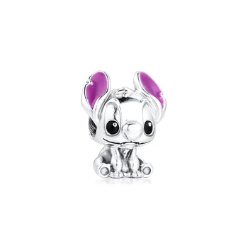 

CKK Fit Pandora Bracelets Necklace Lilo and Stitch Charms Silver 925 Original Beads for Jewelry Making Sterling Silver Jewelry
