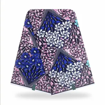 

african wax fabric 100% Cotton Wax African Real African Soft Wax Veritable African Print Fabric For wedding dresses F211-9