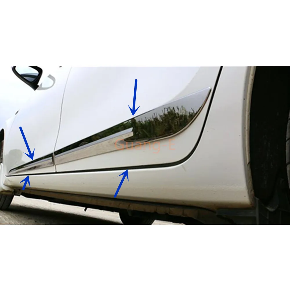 Автомобильная осветительная панель из нержавеющей стали 4 шт. для Toyota Corolla Altis 2014