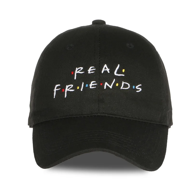 Новая дамская бейсбольная кепка с надписью «REAL FRIENDS», повседневная Кепка для дикого папы, Мужская кепка Skully