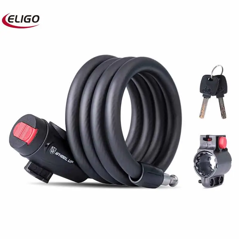 

WHEEL UP 1.2m 1.8m Bicycle Password Key Lock Anti Theft Bike Lock Steel Wire Safe MTB Road Bike Security Steel Lock for Bicycle