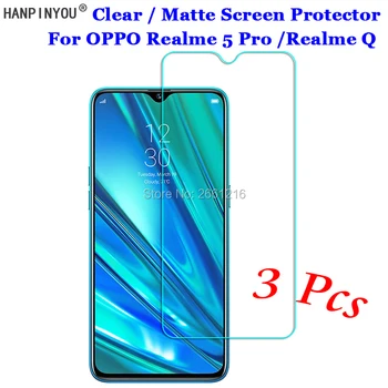 

3 Pcs/Lot For OPPO Realme 5 Pro /Realme Q 6.3" New HD Clear / Anti-Glare Matte Front Screen Protector Touch Film Protection Skin