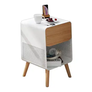

Iron Art Bedside Cabinet Nordic Paint Creative Receiving Modern Simple And Installation Free Packing Sol