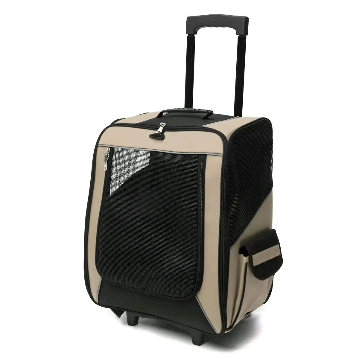 Чемодан для путешествий для домашних животных, рюкзак для собак, прогулочная тележка для покупок, четырехколесная дышащая переносная тележка, ящик для переноски
