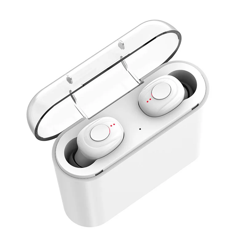 X18 беспроводные наушники мини наушники Bluetooth 5,0 гарнитура стерео звук наушники для iphone xiaomi oppo с зарядным устройством - Color: White