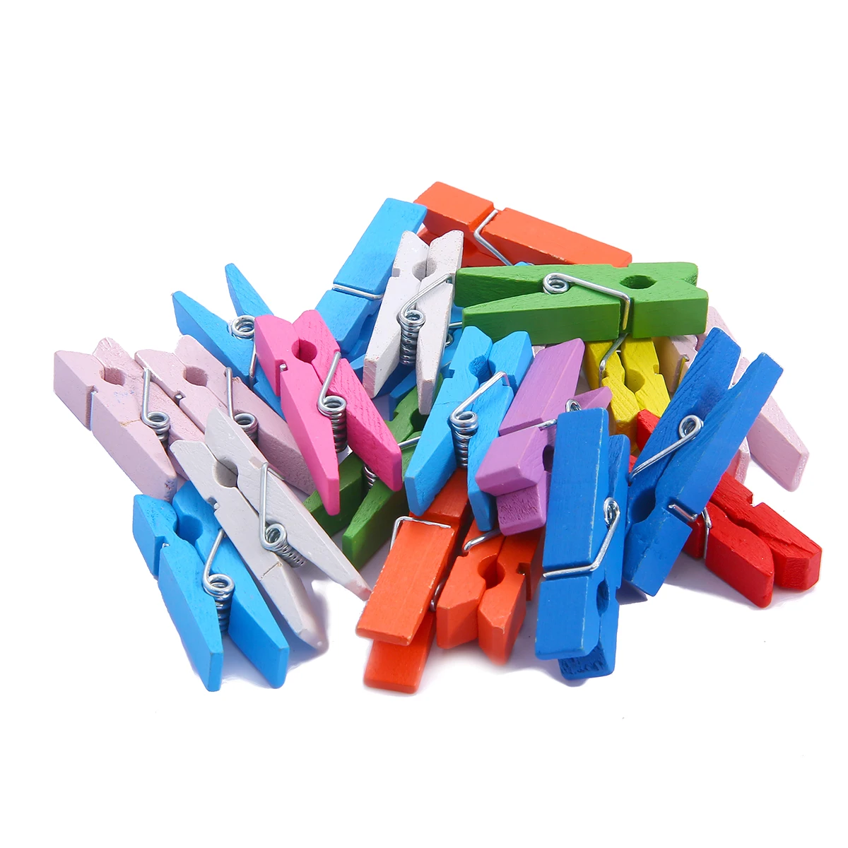 Wooden craft clips Smalll size Mini wooden clips 25/35/45mm Coloful clips photo for sheets DTY Clothespin craft decor pegs