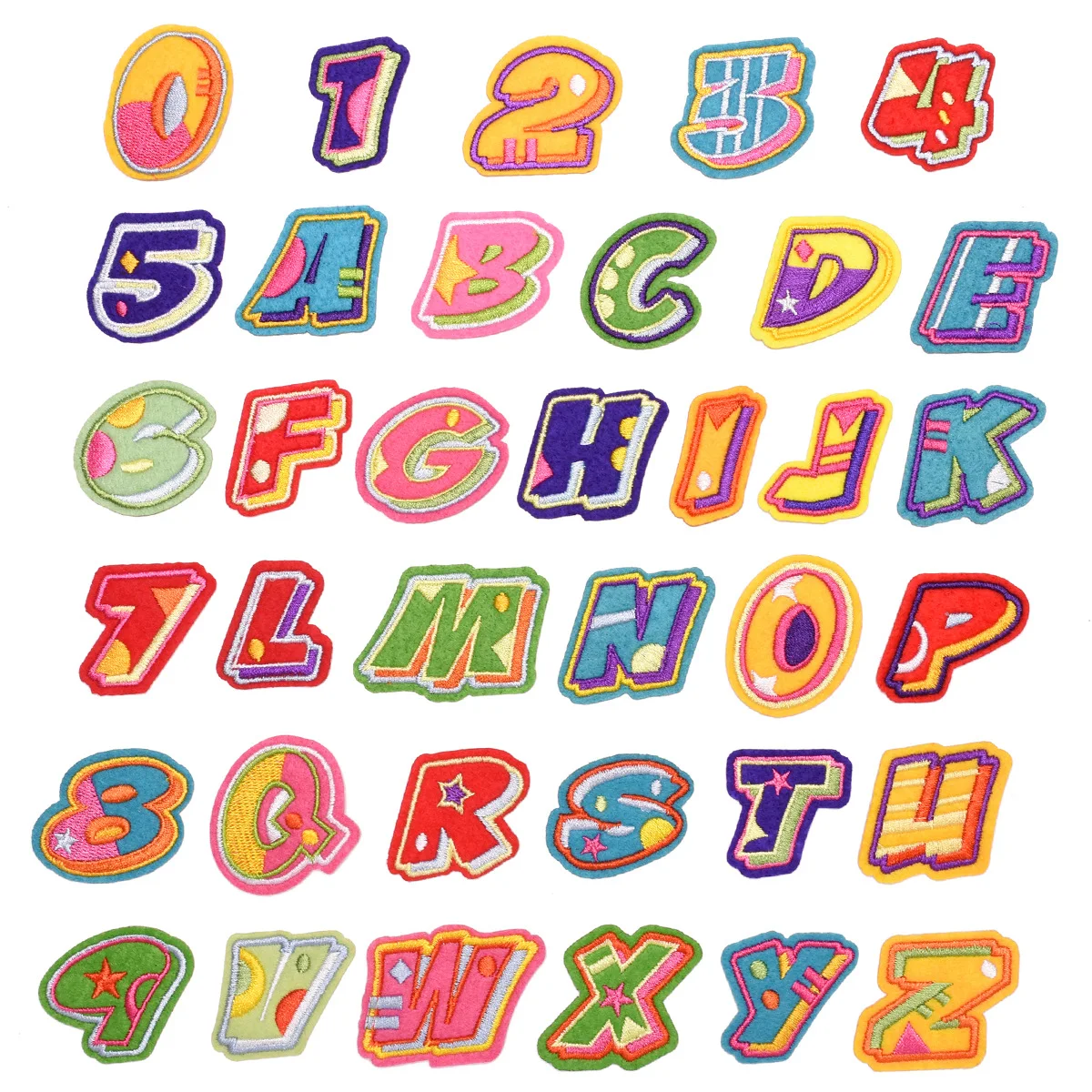 

1pc English Alphabet Pure White 26 Mixed Embroidery Patch DIY Decorative Clothing Applique Delicate Embroidery Letter Stickers