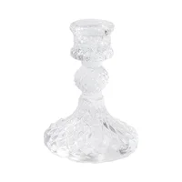European Style Simple Glass Candle Holder Household Dining Table Candle Holder Creative Home Decor 5